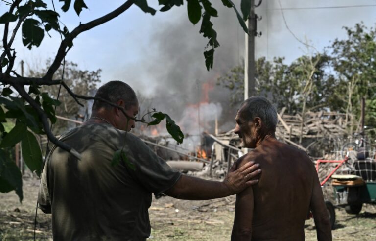 Civilians flee Russian advance near Pokrovsk in eastern Ukraine