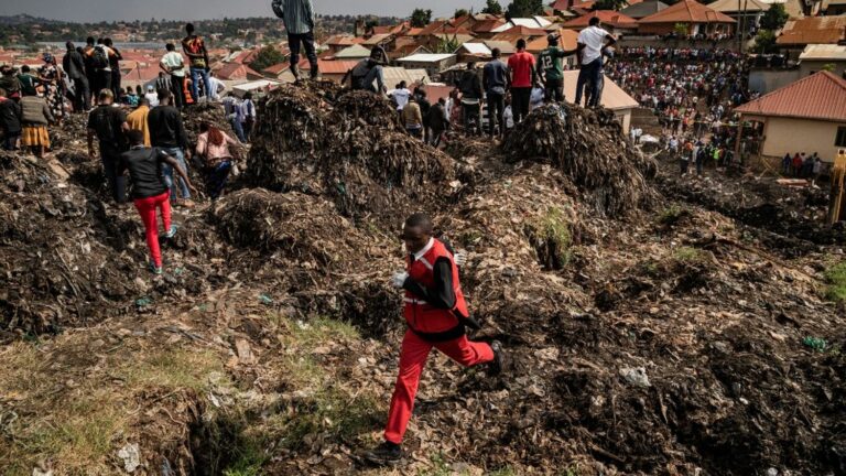 Uganda landfill collapse kills 12 after heavy rains