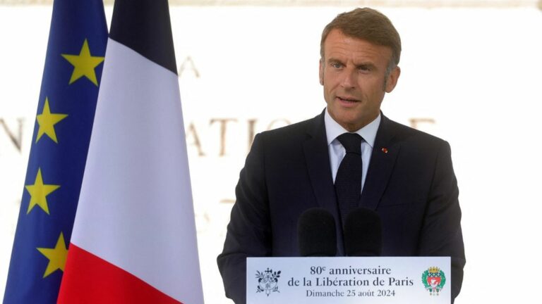 Emmanuel Macron speaks of an “endless fight against hatred that we must continue today”