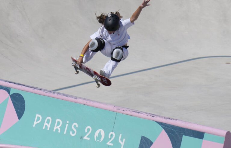 Fay De Fazio Ebert, the youngest Canadian athlete at the Paris Games