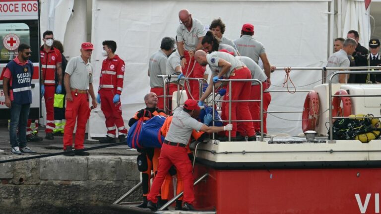 In Sicily, divers have recovered the bodies of all the men who disappeared from the wreck of the luxury sailboat