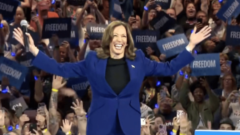 Kamala Harris points to Donald Trump in her inauguration speech