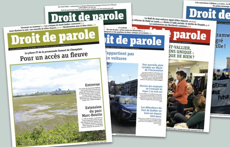 Long live community and alternative media like “Droit de parole”!