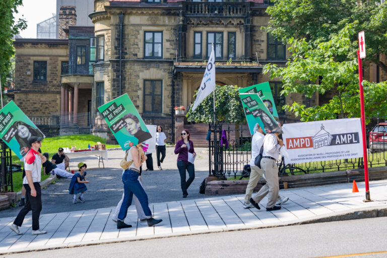 McGill professors picket for right to unionize