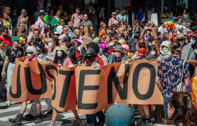 Pro-Palestinian protesters demand resignation of Montreal Pride CEO Simon Gamache