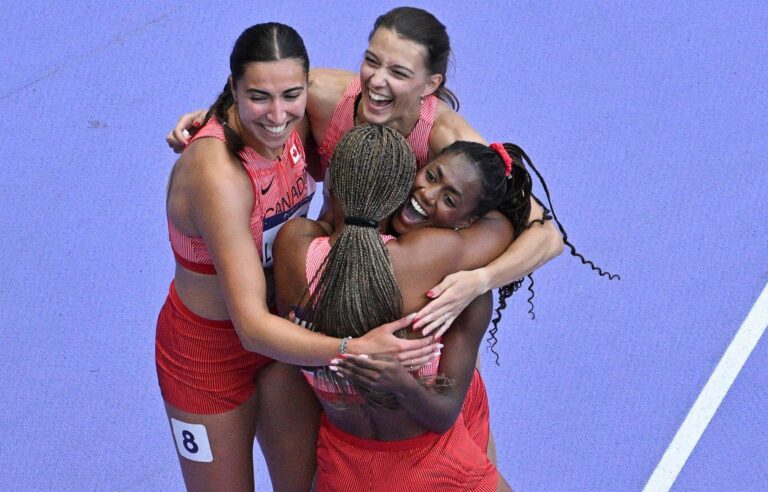 Quebec sprinter Audrey Leduc and her teammates in the women’s 4 x 100-metre relay will take part in the Olympic final