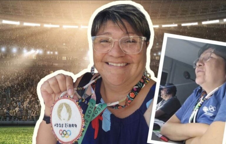 She commented on the Olympic Games in her language, Innu-aimun