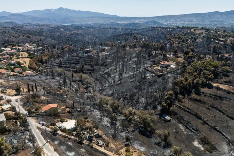 Significant aftermath of worst wildfire of the year in Greece