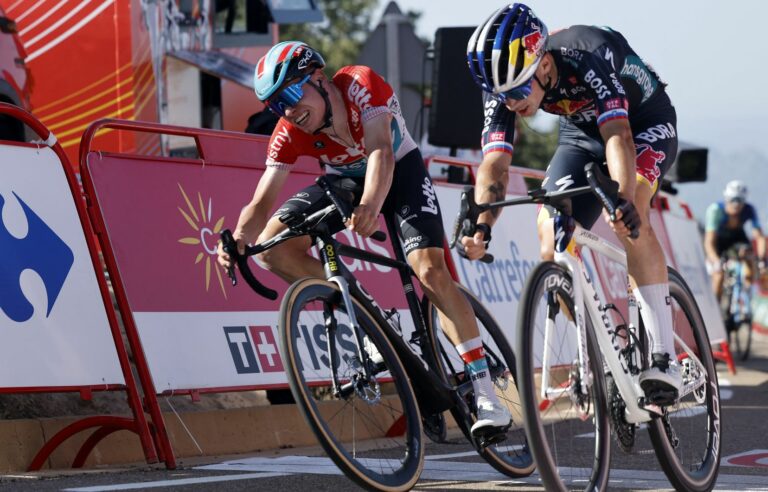 Slovenian Primoz Roglic wins stage 4 of Vuelta a España and takes the leader’s red jersey