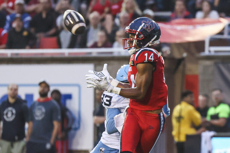 The Alouettes | Coach Michael Lionello impressed by receiver Charleston Rambo’s progress