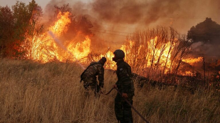 The first firefighters sent as reinforcements have left France