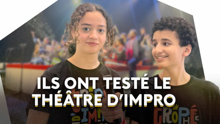 These middle school students tested improvisational theater. Watch the new report from “C quoi l’info?”