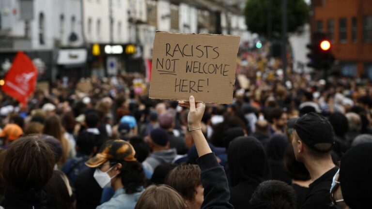 Thousands gather in UK to say no to racism and Islamophobia