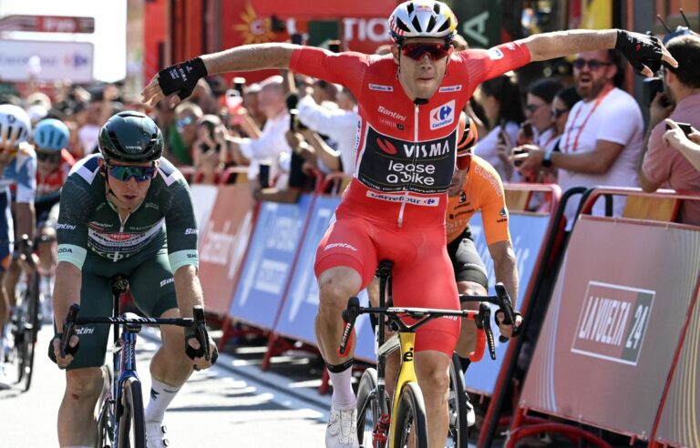 Tour of Spain: Wout Van Aert wins the 3rd stage of the Tour of Spain