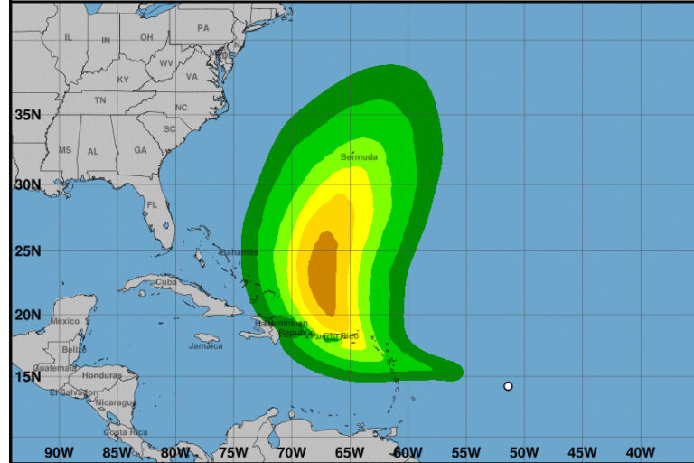 Tropical storm warnings issued for northeastern Caribbean