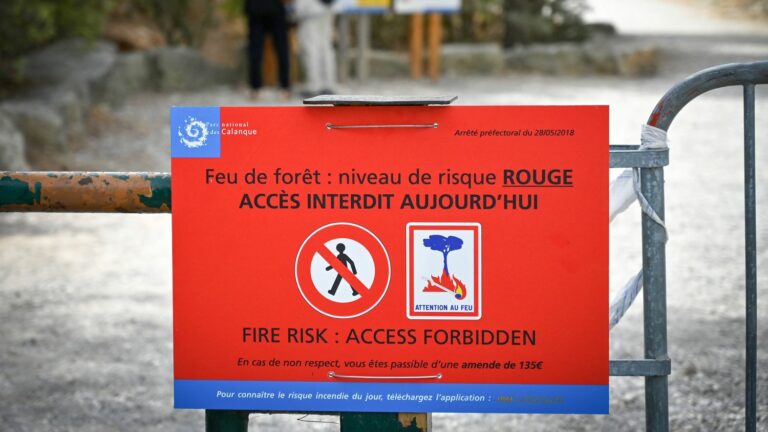 “Very severe” risk of forest fires: the 26 forest areas of Bouches-du-Rhône closed to the public on Sunday