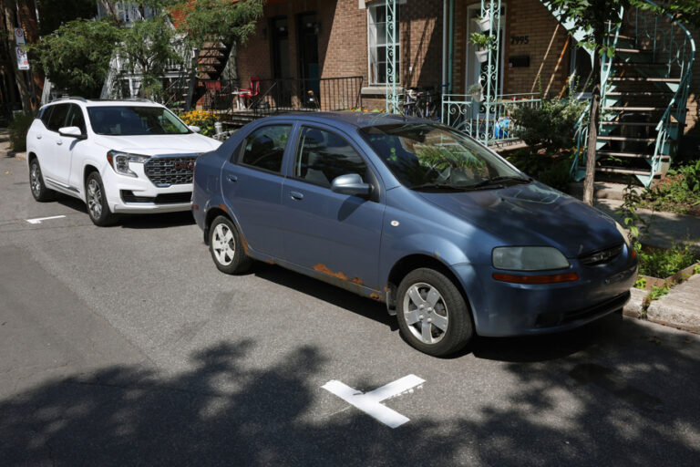 Villeray | Parking markings tested in residential streets