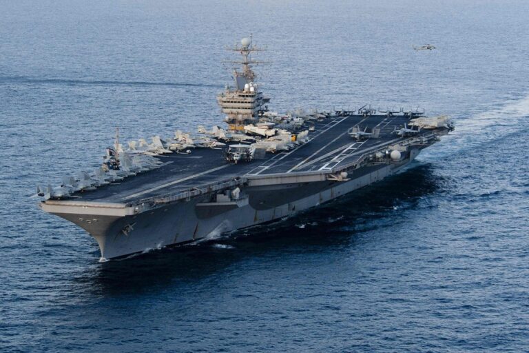 Washington orders acceleration of deployment of one of its aircraft carriers