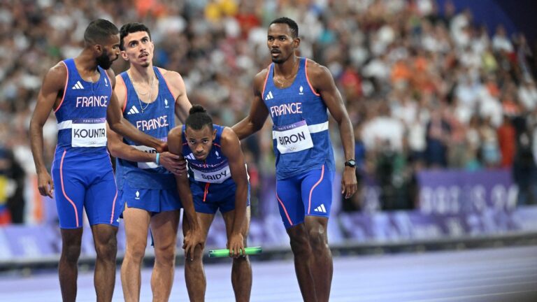 Why France did not file an appeal after Fabrisio Saidy fell in the 4x400m relay final