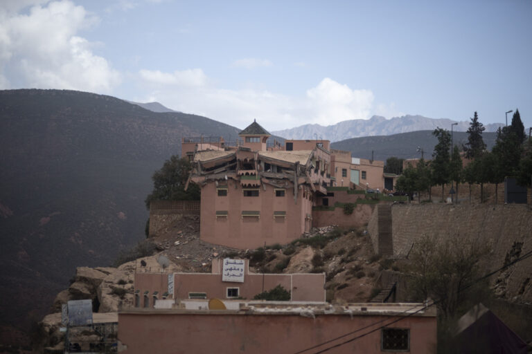 A year after the earthquake, only a thousand families have rebuilt their homes