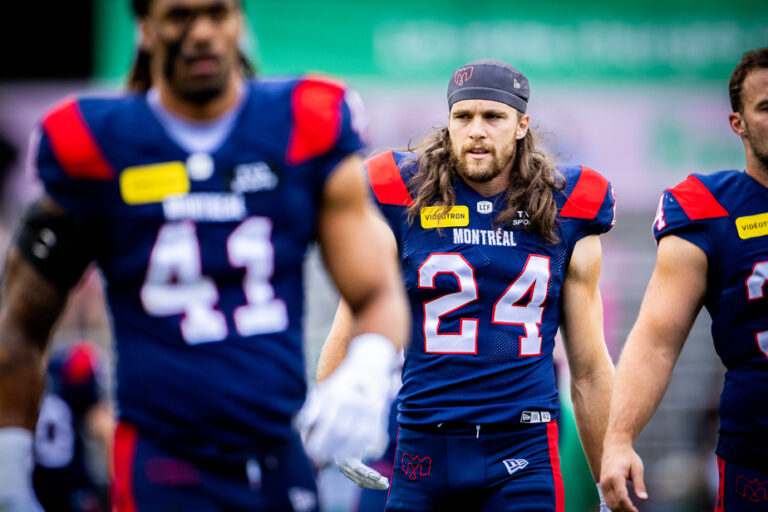 Alouettes | Marauder Marc-Antoine Dequoy joins his teammates at training