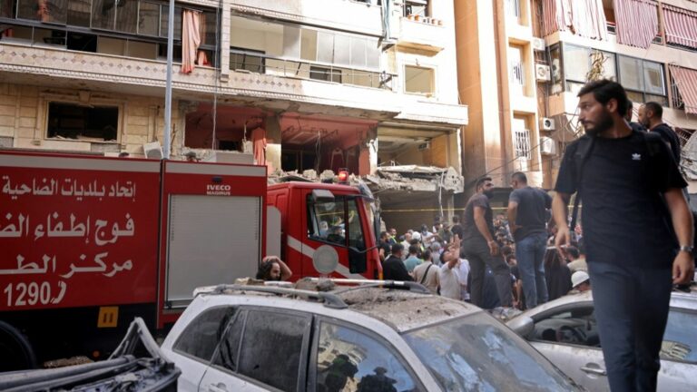 An Israeli strike on the southern suburbs of Beirut, Lebanon, left at least twelve dead and 66 wounded