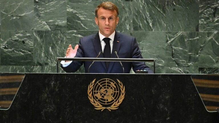 Emmanuel Macron calls for limiting the right of veto at the Security Council in the event of “mass crimes”