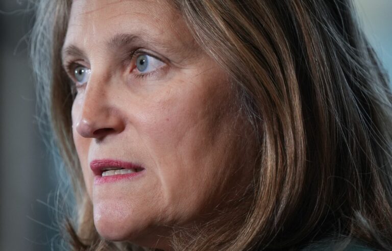 Finance Minister Chrystia Freeland opposes screening of film about Russian soldiers at TIFF