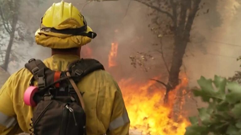 Fires on the outskirts of Los Angeles