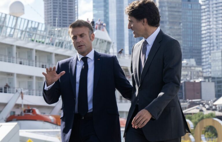 Free trade, decarbonization and French at the meeting between Emmanuel Macron and Justin Trudeau