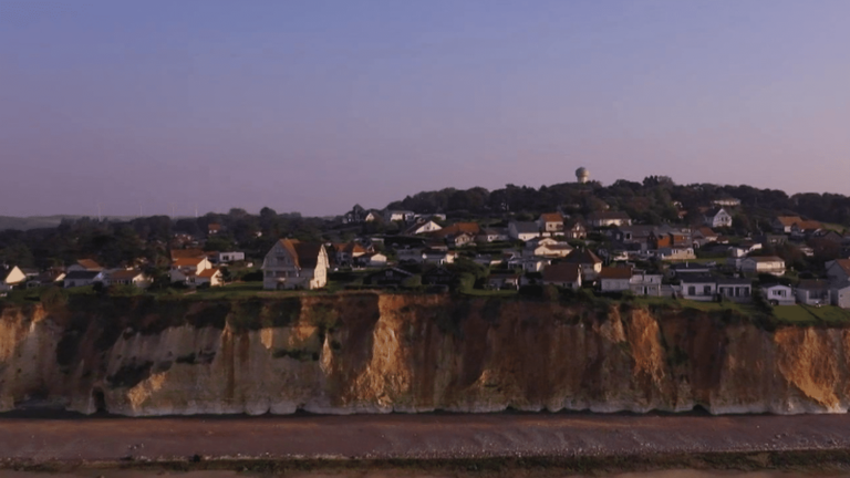 In Normandy, a campsite moved before being swallowed up