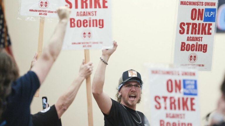 In the United States, Boeing employees vote overwhelmingly to strike