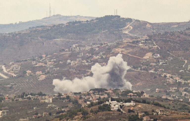 Israeli army hits about 100 Hezbollah targets in southern Lebanon