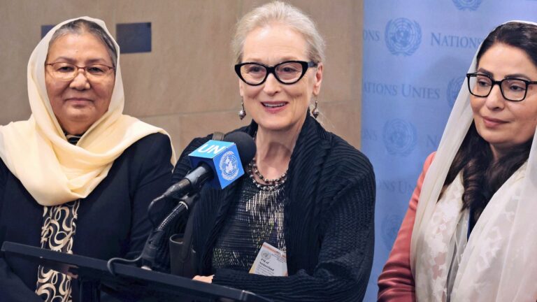 Meryl Streep backs UN call to free Afghan women from Taliban oppression