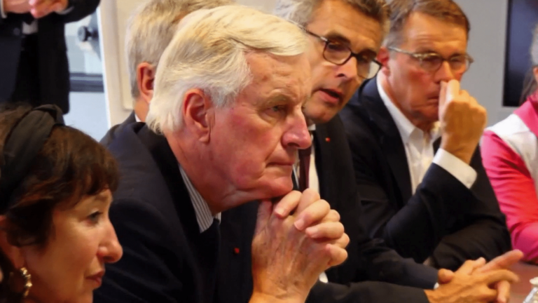 Michel Barnier presents a list of 38 ministers to Emmanuel Macron