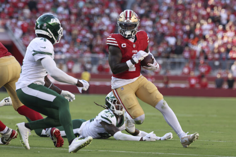 Monday Night Game | 49ers spoil Aaron Rodgers’ return with 32-19 win over Jets