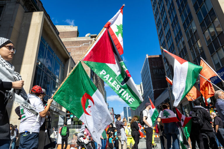 Montreal | Hundreds of demonstrators support the Lebanese