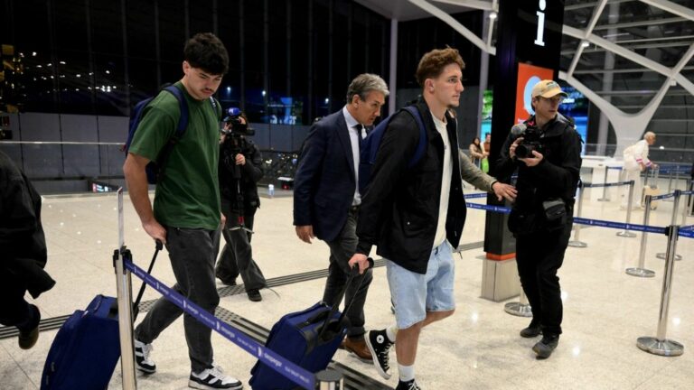 Oscar Jegou and Hugo Auradou have landed in France