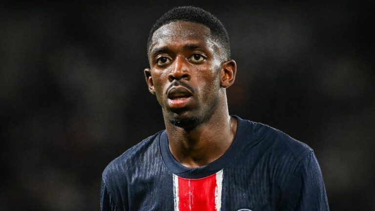 PSG striker Ousmane Dembélé will not play against Arsenal