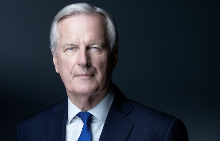 Portrait of Michel Barnier, appointed French Prime Minister by President Macron