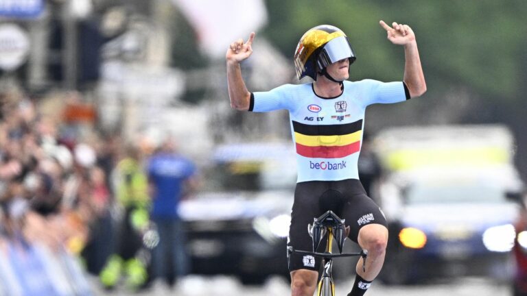 Remco Evenepoel wins time trial for second year in a row