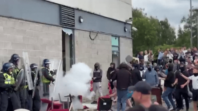 In the UK, residents still scarred by the racist riots of the summer