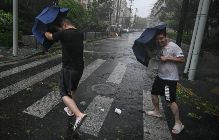 Shanghai hit by strongest typhoon in 75 years