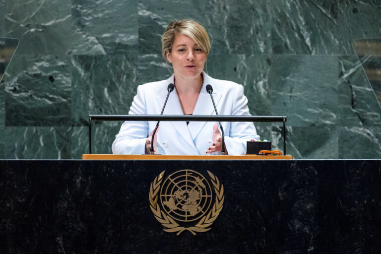 Speech to the UN General Assembly | Canada will recognize Palestine at the right time, says Mélanie Joly