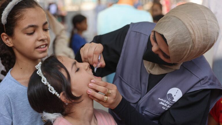 WHO believes it has reached polio vaccination target in Gaza