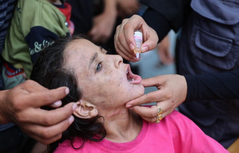 WHO polio vaccination campaign successful in Gaza Strip