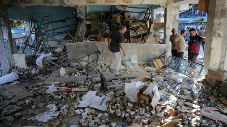 18 people, including several UN staff, died in Israeli strike on school, Civil Defense says