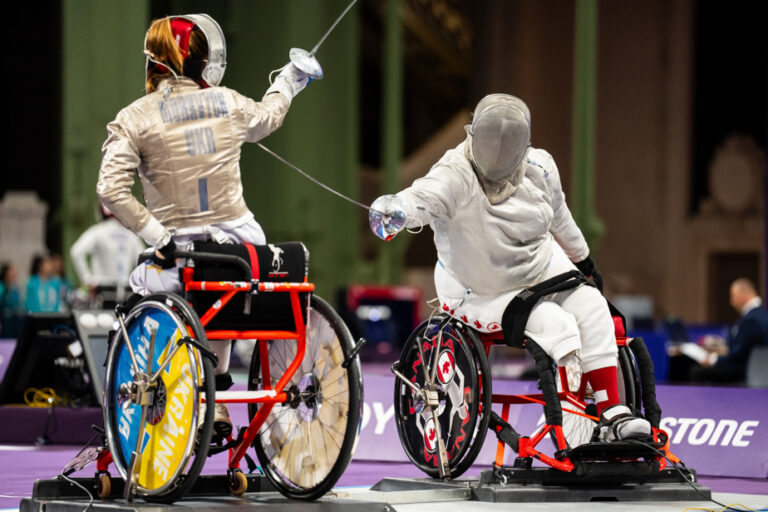 Wheelchair Fencing | Sylvie Morel in action in Paris at the age of 68