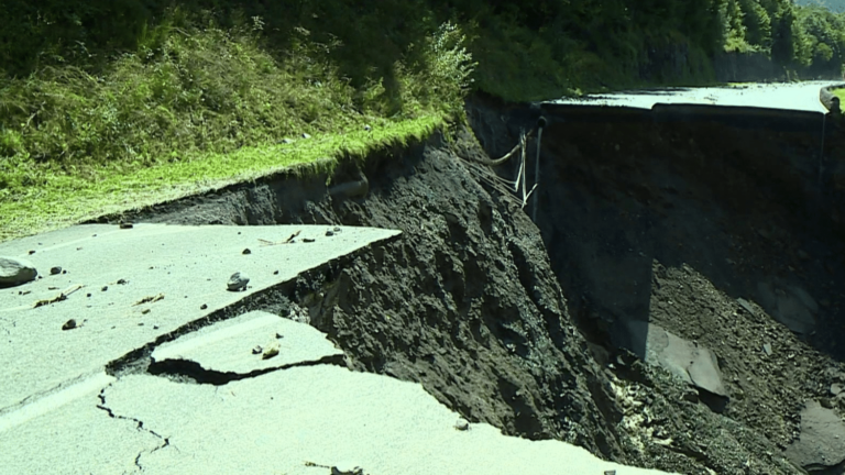 roads cut in the Pyrenees