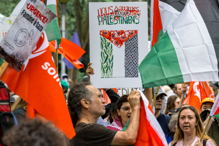 A year of war in Gaza | A pro-Palestinian demonstration is being prepared in downtown Montreal